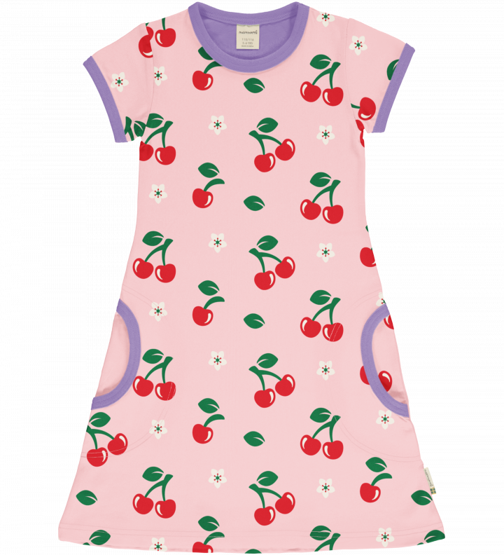 Dress kurzarm cherry 134/140 MAXOMORRA