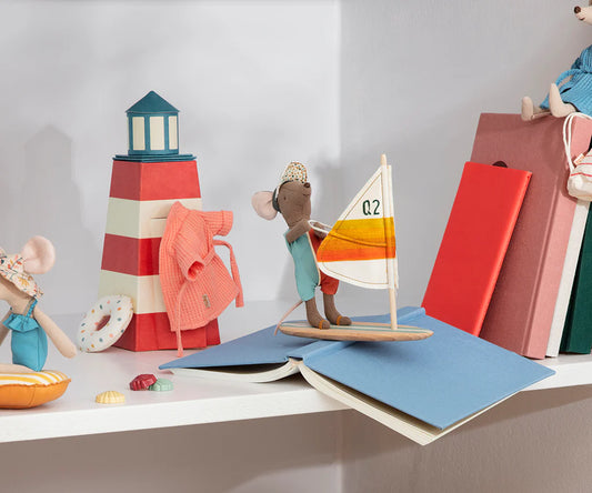 Strandmaus - Surfer - großer Bruder Maileg