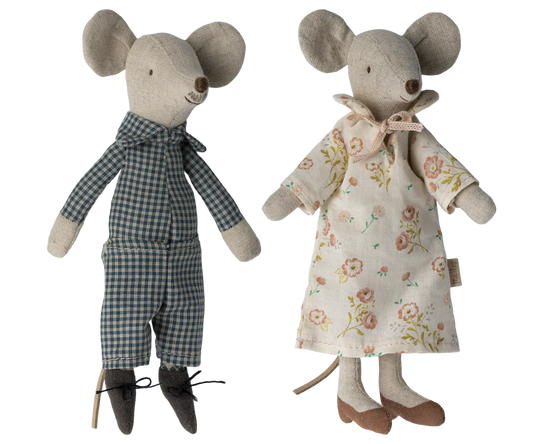 Oma und Opa Maus in Zigarrenbox Maileg