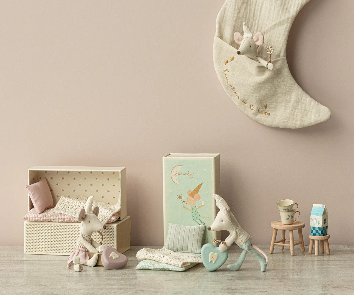 Zahnfeemaus - kleine Schwester in Schachtel Maileg