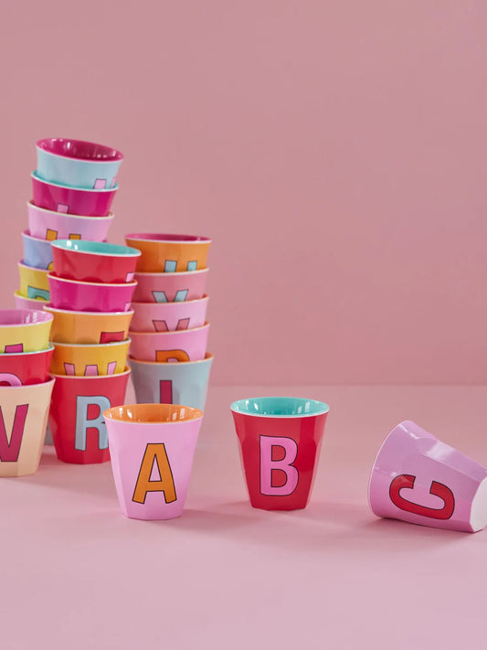 Melanine Becher  pink  A  Rice